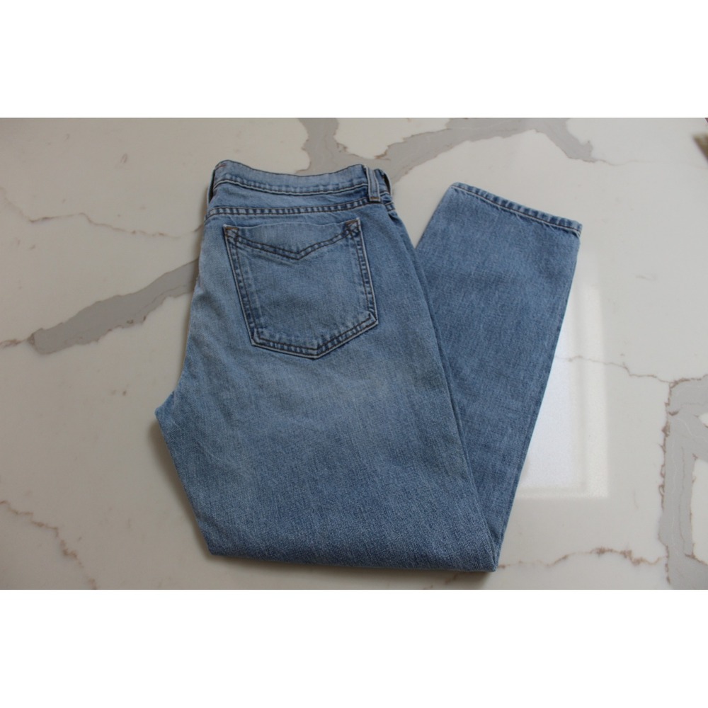 Derek Lam 10 Crosby Mila Mid-Rise Distressed Girlfriend Jeans Cropped Sz 29 - Picture 12 of 14